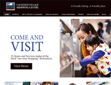 Tablet Screenshot of caulfeildvillageshoppingcentre.com